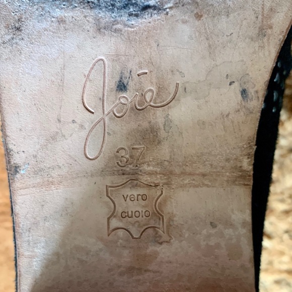 Women’s Joie Black Suede Stud Boots Sz 7 - Picture 9 of 11